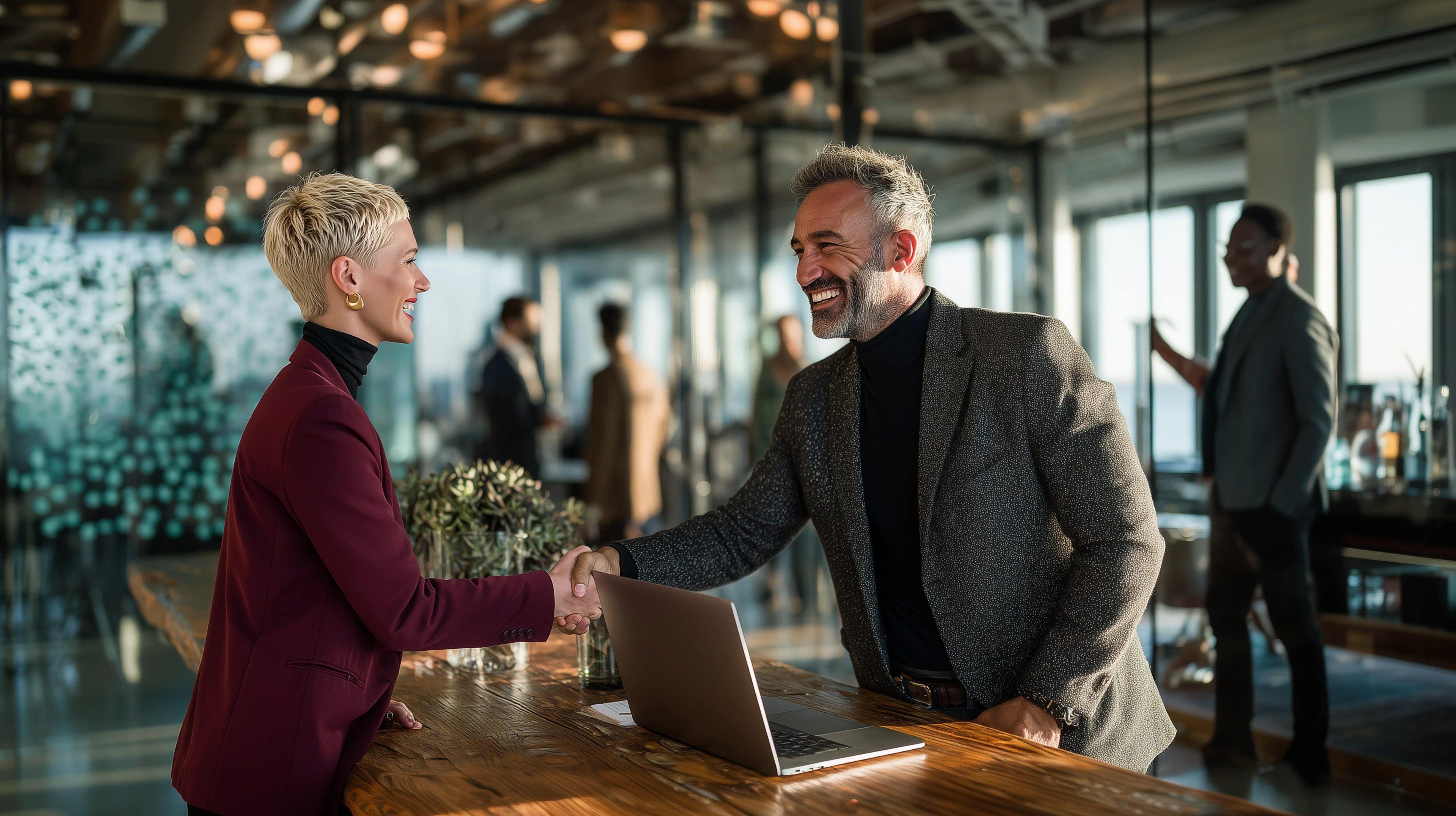Business professional in a modern boardroom